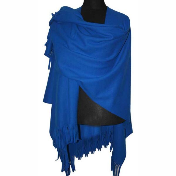 Boris Industries Fleece Poncho azur blau