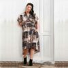 ZOEY KLEID WICKELOPTIK VALERIA GR. 46 48 50 52 54 56 KURZARM