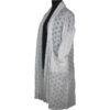 Boris Industries Cardigan lang weiss transparent Taschen