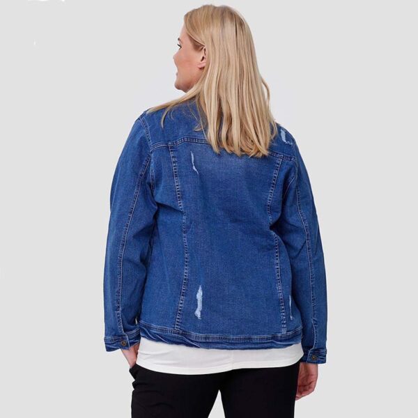 Jeans Jacke blau hinten