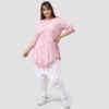 DYB T-SHIRT SHIRT BATIK TROPFEN PRINT ROSA Gr. 46 48 50 52 – Bild 2