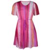 ZHENZI Chiffon Kleid mit Unterkleid Gr. 46 48 50 52 54 56 58 pink