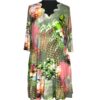 Ophilia Jersey Tunika Gr. 46 48 50 52 florales Muster rosa grün
