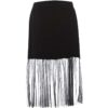 LUUKAA Jersey Rock mit Mesh Saum Gr. 46 48 50 schwarz – Bild 2