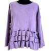 BORIS INDUSTRIES Shirt Fleece 44 46 48 50 flieder lila Cut-Outs