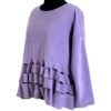 BORIS INDUSTRIES Shirt Fleece 44 46 48 50 flieder lila Cut-Outs – Bild 2