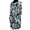 Naveed Jersey Kleid Tunika Gr 46 48 50 All-Over Print blau weiß – Bild 2